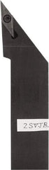 Kyocera - SVJB, Left Hand Cut, 93° Lead Angle, 12mm Shank Height x 12mm Shank Width, Neutral Rake Indexable Turning Toolholder - 120mm OAL, VB.. 22.., VC.. 22.. Insert Compatibility, Series SVJB - Benchmark Tooling