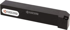 Kyocera - SCLC, Right Hand Cut, 95° Lead Angle, 10mm Shank Height x 10mm Shank Width, Neutral Rake Indexable Turning Toolholder - 80mm OAL, CC.. 325.. Insert Compatibility, Series SCLC - Benchmark Tooling