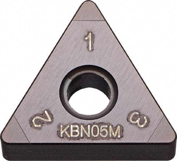 Kyocera - TNGA332 Grade KBN05M CBN Turning Insert - Megacoat Finish, 60° Triangle, 3/8" Inscr Circle, 3/16" Thick, 1/32" Corner Radius - Benchmark Tooling