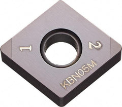 Kyocera - CNGA433 Grade KBN05M CBN Turning Insert - Megacoat Finish, 80° Diamond, 1/2" Inscr Circle, 3/16" Thick, 3/64" Corner Radius - Benchmark Tooling