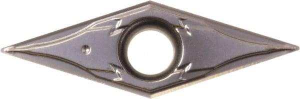 Kyocera - VPGT220.2 GF Grade PR1225 Carbide Turning Insert - Megacoat Finish, 35° Diamond, 1/4" Inscr Circle, 1/8" Thick, 0.004" Corner Radius - Benchmark Tooling