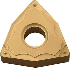 Kyocera - WNMG431 GP Grade PV720 Cermet Turning Insert - TiCN (Megacoat Nano) Finish, 80° Trigon, 1/2" Inscr Circle, 3/16" Thick, 1/64" Corner Radius - Benchmark Tooling