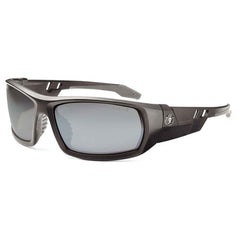 Odin Silver Mirror Lens Matte Black Safety Glasses - Benchmark Tooling
