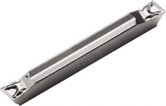 Kyocera - 2520GDM PQ Grade PR1535, 2.5mm Cutting Width Carbide Grooving Insert - Right Hand, 0.1mm Corner Radius, Megacoat Nano Finish - Benchmark Tooling