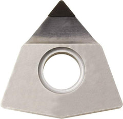 Kyocera - WNMM431 Grade KPD001 Polycrystalline Diamond (PCD) Turning Insert - Uncoated, 80° Trigon, 1/2" Inscr Circle, 3/16" Thick, 1/64" Corner Radius - Benchmark Tooling