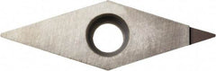 Kyocera - VBMT331 Grade KPD010 Polycrystalline Diamond (PCD) Turning Insert - Uncoated, 35° Diamond, 3/8" Inscr Circle, 3/16" Thick, 1/64" Corner Radius - Benchmark Tooling