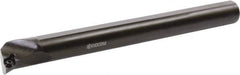 Kyocera - 16mm Min Bore Diam, 150mm OAL, 12mm Shank Diam, S-SDQC-A Indexable Boring Bar - 22mm Max Bore Depth, DCGT 215.., DCGW 215.., DCMT 215.., DCMW 215.. Insert, Screw Holding Method - Benchmark Tooling