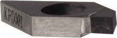 Kyocera - TKF KPD001 Grade, 0.0984" Cutting Width, Polycrystalline Diamond (PCD) Cutoff Insert - 0° Lead Angle," Cnr Rad - Benchmark Tooling