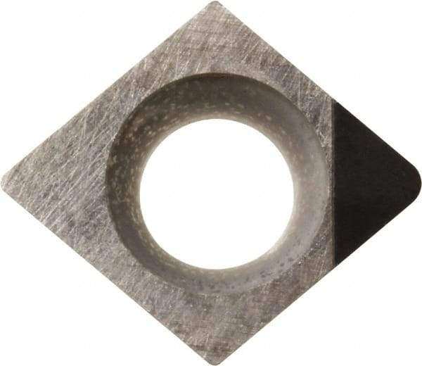 Kyocera - CCGW32.50.5 Grade KPD010 Polycrystalline Diamond (PCD) Turning Insert - Uncoated, 80° Diamond, 3/8" Inscr Circle, 5/32" Thick, 0.008" Corner Radius - Benchmark Tooling