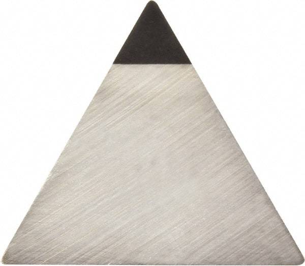 Kyocera - TPG321 Grade KPD001 Polycrystalline Diamond (PCD) Turning Insert - Uncoated, 60° Triangle, 3/8" Inscr Circle, 1/8" Thick, 1/64" Corner Radius - Benchmark Tooling