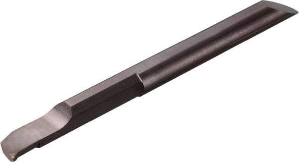 Kyocera - 2mm Min Bore Diam, 7mm Max Bore Depth, 2mm Shank Diam, Boring Bar - 0.001969" Corner Radius, Right Hand Cut, Solid Carbide - Exact Industrial Supply