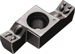 Kyocera - 450GE EM Grade PR1225, 4.5mm Cutting Width Carbide Grooving Insert - 6.5mm Max Depth of Cut, Right Hand, 0.2mm Corner Radius, Megacoat Finish - Benchmark Tooling