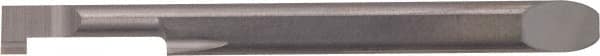 Kyocera - 2mm Groove Width, 5mm Min Hole Diam, 10mm Max Hole Depth, Full Radius Grooving Tool - 1.5mm Projection, 42.8mm Shank Length, 52.8mm OAL, 0.05mm Radius, Solid Carbide, Megacoat Finish - Exact Industrial Supply