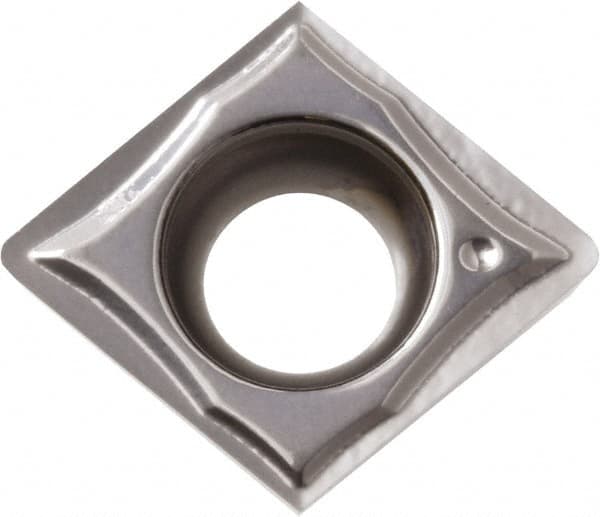Kyocera - CCGT32.50.2 GQ Grade PR1225 Carbide Turning Insert - Megacoat Finish, 80° Diamond, 3/8" Inscr Circle, 5/32" Thick, 0.004" Corner Radius - Benchmark Tooling
