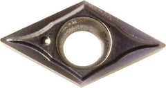 Kyocera - DCGT21.50.5 GQ Grade PR1225 Carbide Turning Insert - Megacoat Finish, 55° Diamond, 1/4" Inscr Circle, 3/32" Thick, 0.008" Corner Radius - Benchmark Tooling