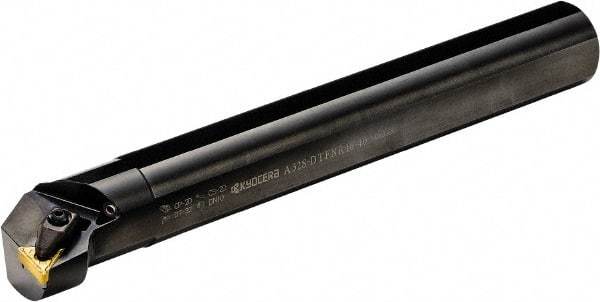 Kyocera - 32mm Min Bore Diam, 200mm OAL, 25mm Shank Diam, A-DTFN Indexable Boring Bar - 42mm Max Bore Depth, TN..G 1204.., TNGA 1204.., TNGG 1204.., TNMA 1204.., TNMG 1204.., TNMM 1204.. Insert, Screw Clamping Holding Method - Benchmark Tooling