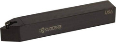 Kyocera - SDNC, Neutral Cut, 63° Lead Angle, 3/4" Shank Height x 3/4" Shank Width, Neutral Rake Indexable Turning Toolholder - 5" OAL, DC.. Insert Compatibility, Series SDNC - Benchmark Tooling