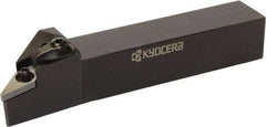 Kyocera - MVLN, Left Hand Cut, 95° Lead Angle, 20mm Shank Height x 20mm Shank Width, Negative Rake Indexable Turning Toolholder - 125mm OAL, VN.. 33 Insert Compatibility, Series MVLN - Benchmark Tooling