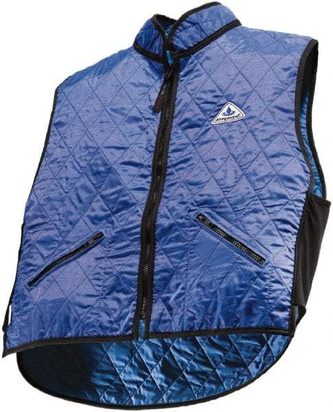 Techniche - Size L, Blue Cooling Vest - Zipper Front, Nylon, HyperKewl - Benchmark Tooling