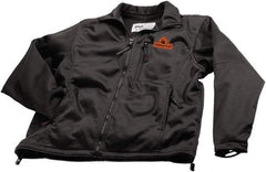 Techniche - Size 3XL Heated & Water Resistant Jacket - Black, Nylon & Polyester, Zipper Closure - Benchmark Tooling