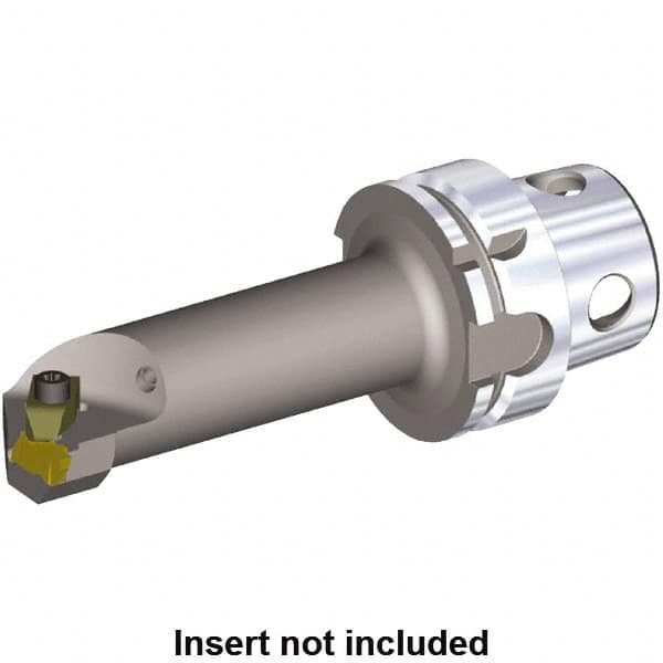 Kennametal - Insert Style NG 3R, 140mm Head Length, Left Hand Cut, Internal Modular Threading Cutting Unit Head - System Size KM4X63, 22mm Center to Cutting Edge, Series NE - Benchmark Tooling