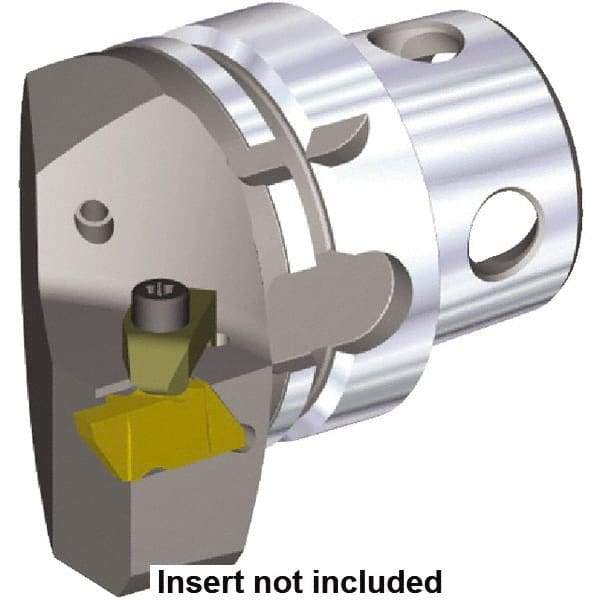 Kennametal - Insert Style NG 3L, 70mm Head Length, Left Hand Cut, External Modular Threading Cutting Unit Head - System Size KM4X63, 43mm Center to Cutting Edge, Series NS - Benchmark Tooling