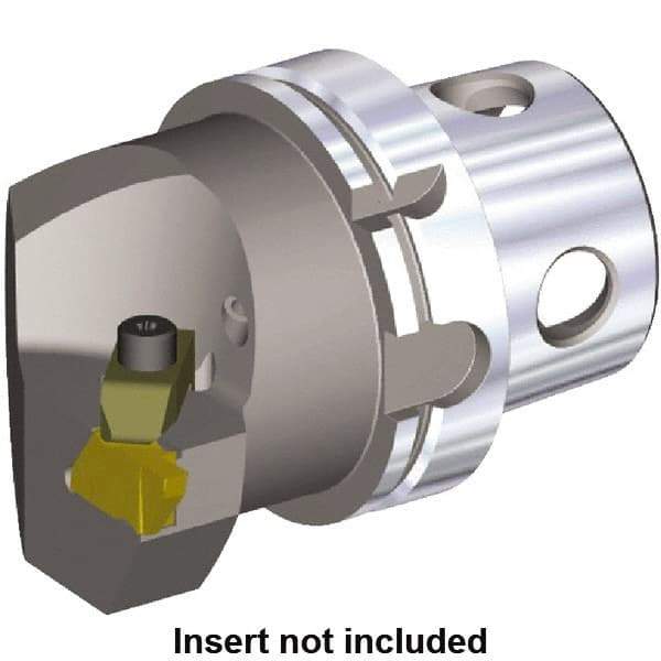 Kennametal - Insert Style NG 6L, 100mm Head Length, Right Hand Cut, Internal/External Modular Threading Cutting Unit Head - System Size KM4X100, 63mm Center to Cutting Edge, Series NE - Benchmark Tooling