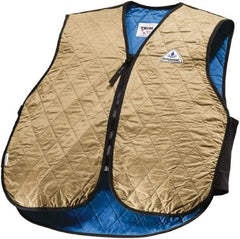 Techniche - Size XL, Khaki Cooling Vest - Zipper Front, Nylon, HyperKewl - Benchmark Tooling