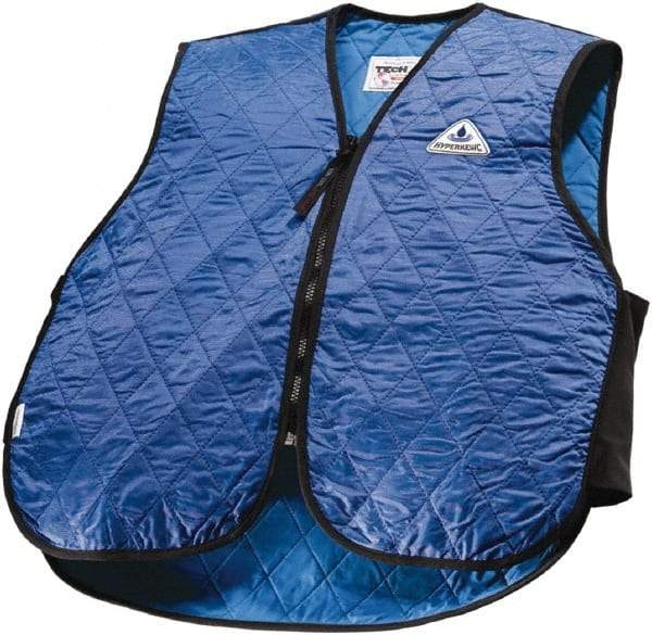 Techniche - Size S, Royal Blue Cooling Vest - Zipper Front, Nylon, HyperKewl - Benchmark Tooling