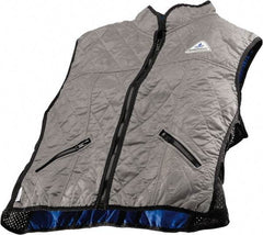 Techniche - Size 2XL, Silver Cooling Vest - Zipper Front, Nylon, HyperKewl - Benchmark Tooling