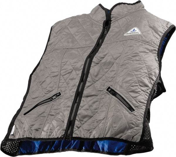 Techniche - Size S, Silver Cooling Vest - Zipper Front, Nylon, HyperKewl - Benchmark Tooling