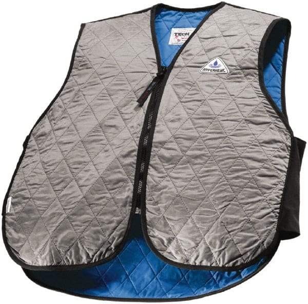 Techniche - Size M, Silver Cooling Vest - Zipper Front, Nylon, HyperKewl - Benchmark Tooling