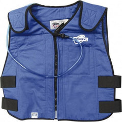 Techniche - Size 2XL, Blue Cooling Vest - Zipper Front, Cotton - Benchmark Tooling