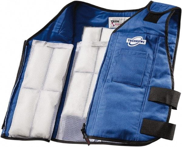 Techniche - Size L/XL, Blue Cooling Vest - Zipper Front, Nomex - Benchmark Tooling