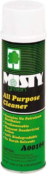 Misty - 19 oz Aerosol All-Purpose Cleaner - Foam, Disinfectant, Citrus - Benchmark Tooling