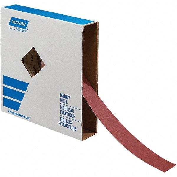 Norton - 2" x 50 Yd 120 Grit Aluminum Oxide Shop Roll - J Weighted Backing - Benchmark Tooling