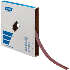 Norton - 1" x 50 Yd 120 Grit Aluminum Oxide Shop Roll - J Weighted Backing - Benchmark Tooling