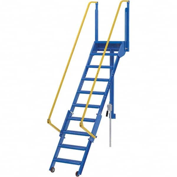 Vestil - 127-5/8" High 350 Lb Capacity 10 Step Ladder - Benchmark Tooling