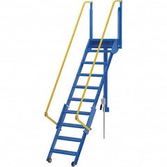 Vestil - 127-5/8" High 350 Lb Capacity 10 Step Ladder - Benchmark Tooling