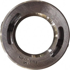 Taper Line - 1-1/8-12 Thread, Steel, One Piece Threaded Shaft Collar - 1-7/8" Outside Diam, 1/2" Wide - Benchmark Tooling