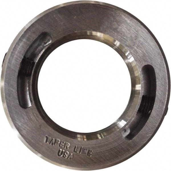 Taper Line - 1-3/8 - 6 Thread, Steel, One Piece Threaded Shaft Collar - 2-1/4" Outside Diam, 5/8" Wide - Benchmark Tooling