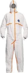 Dupont - Size M Tyvek General Purpose Coveralls - White, Zipper Closure, Elastic Cuffs with Thumb-loop, Elastic Ankles, Taped Seams - Benchmark Tooling