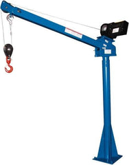 Vestil - 2,000 Lb Load Capacity, Steel Winch Operated Crane - 5' 17/64" Span - Benchmark Tooling