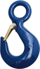 Campbell - 10,000 Lb Capacity, Chain Grade 100, Alloy Steel Eye Hook - 7-3/4" Reach, 2" Eye ID, 10-1/2" OAL - Benchmark Tooling