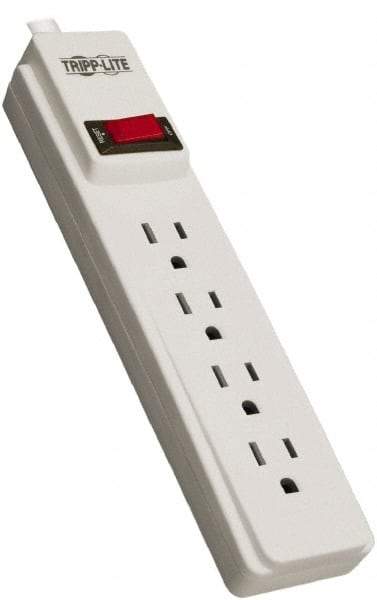 Tripp-Lite - 4 Outlets, 120 VAC15 Amps, 10' Cord, Power Outlet Strip - Keyhole, Tab Mount, 5-15 NEMA Configuration, 12.2" Strip - Benchmark Tooling