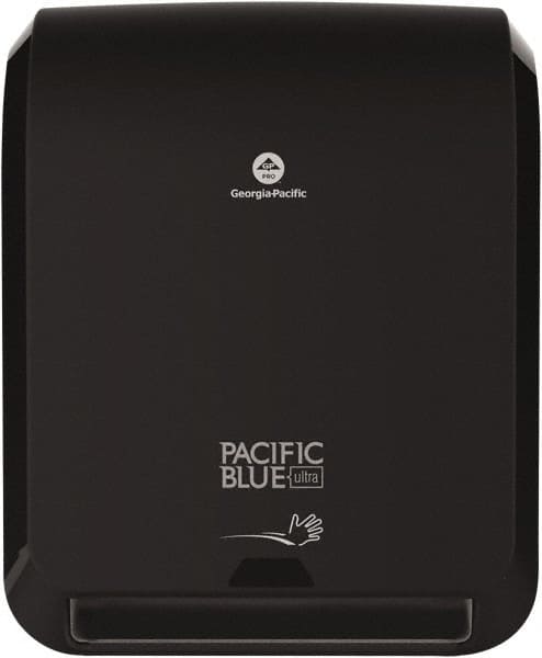 Georgia Pacific - Hands Free, Plastic Paper Towel Dispenser - 16.8" High x 12.9" Wide x 9" Deep, 1 Roll with Stub, Black - Benchmark Tooling