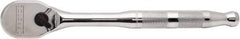 Proto - 1/2" Drive Pear Head Ratchet - Full Polish Chrome Finish, 10" OAL, 90 Gear Teeth, Standard Handle, Reversible Head - Benchmark Tooling