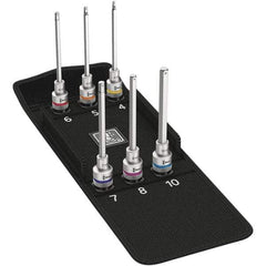 Wera - Hex & Torx Bit Socket Sets Type: Hex Bit Socket Set Drive Size: 1/2 - Benchmark Tooling
