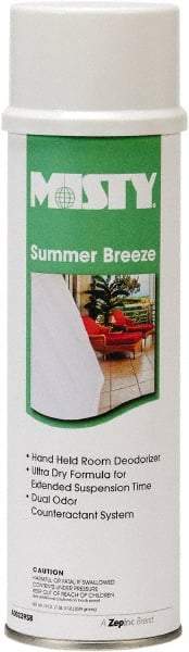 Misty - 10 oz Aerosol Can Air Freshener - Liquid, Summer Breeze Scent - Benchmark Tooling