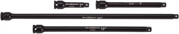 GearWrench - 3/8" Drive Socket Extension Set - 4 Pieces, Includes 6, 10, 3, 15" Lengths - Benchmark Tooling